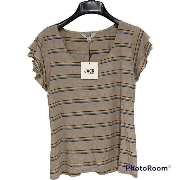 Jack by BB Dakota Flutter Me UR Blouse NWT - Picture 1 of 3